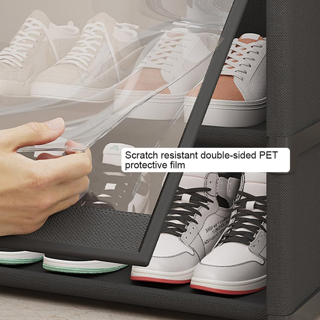 8 Tier Shoe Cabinet Two Depths Organiser | StorageOZ