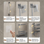 3 Arm Rotating Towel Rack Two Colours Set | StorageOZ