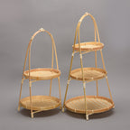 Bamboo Serving Basket in One to Three Tiers | StorageOZ