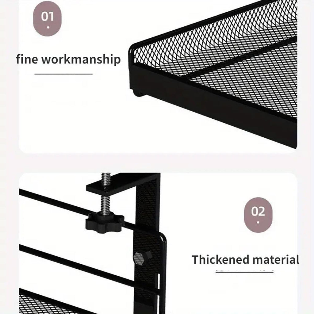 Under Desk Metal Storage Shelf Two Colours | StorageOZ