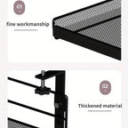 Under Desk Metal Storage Shelf Two Colours | StorageOZ