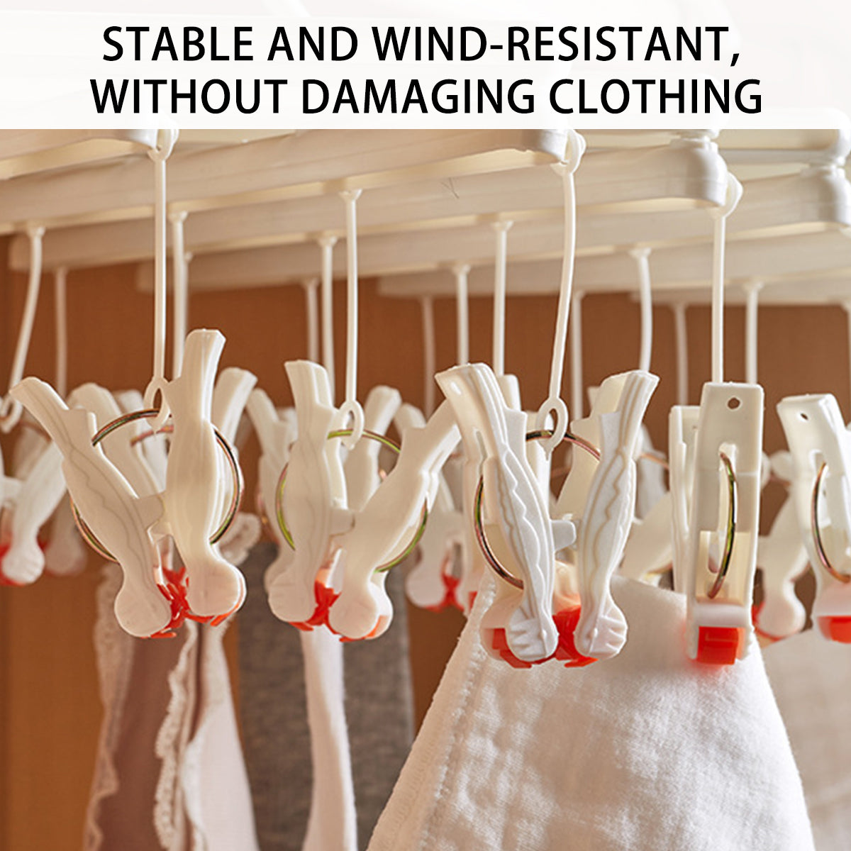 14 Clip Folding Drying Rack in Three Colours | StorageOZ