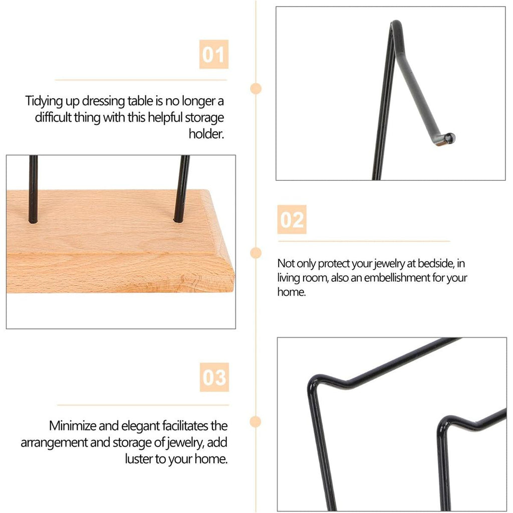 Iron Wood Jewellery Display Rack Two Colours | StorageOZ