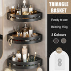 3 Tier Triangle Bathroom Rack Two Colours | StorageOZ