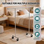 Rolling Chrome Clothes Drying Rack Organiser | StorageOZ