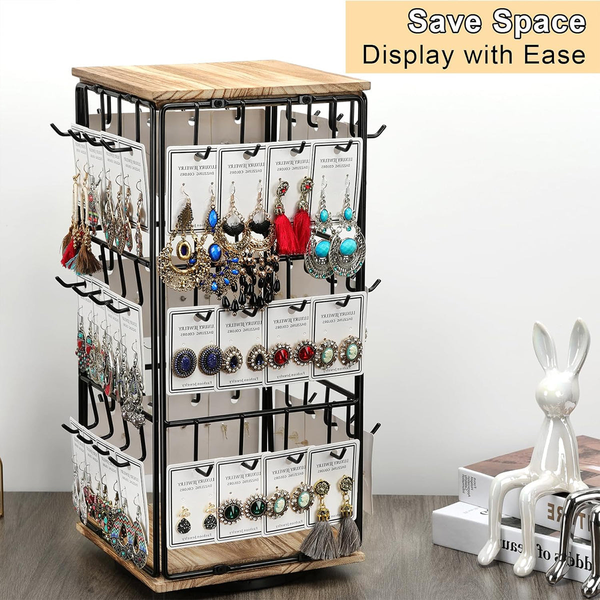 Rotating Earring Display Stand Three Colours | StorageOZ