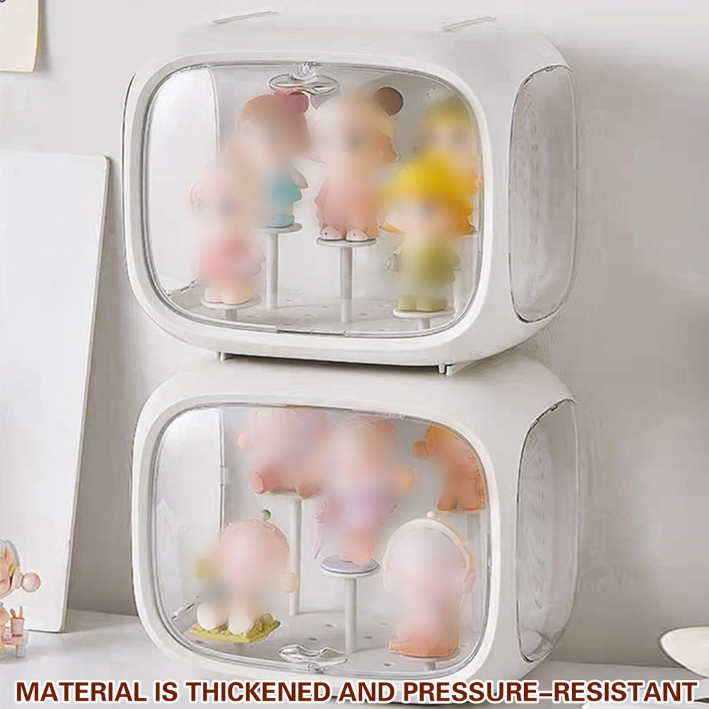 Capsule Display Storage Box Two Whites Set | StorageOZ