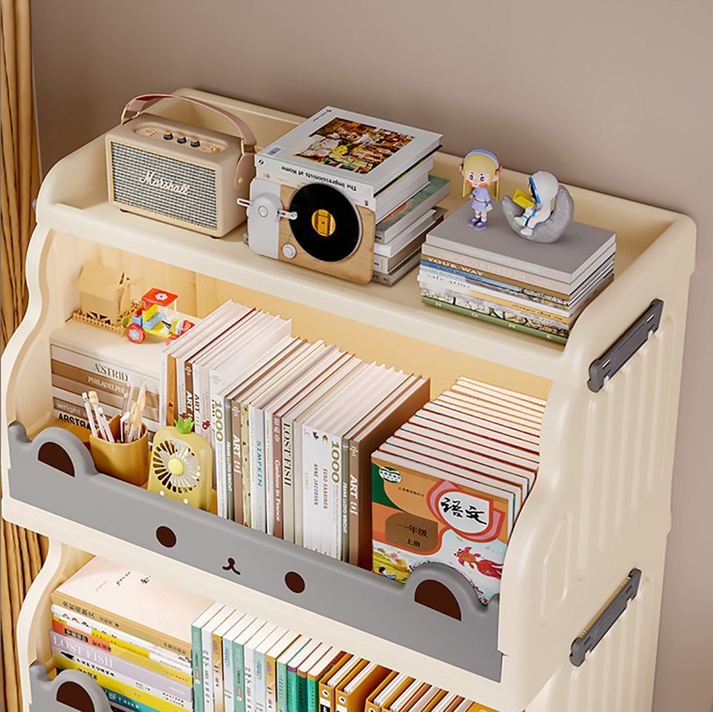 Cream Foldable Rolling Rack Two Heights Set | StorageOZ