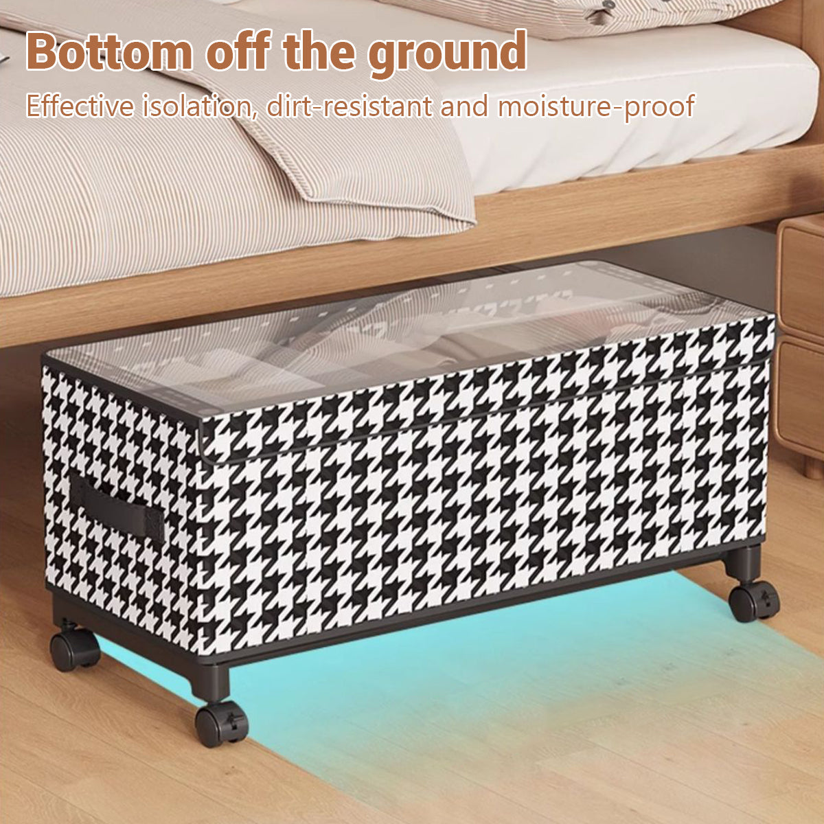 Wheeled Under Bed Storage Box Two Sizes Set | StorageOZ