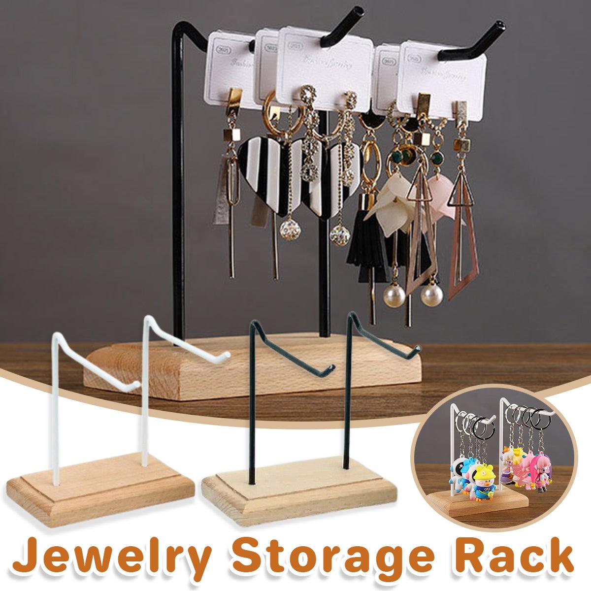 Iron Wood Jewellery Display Rack Two Colours | StorageOZ