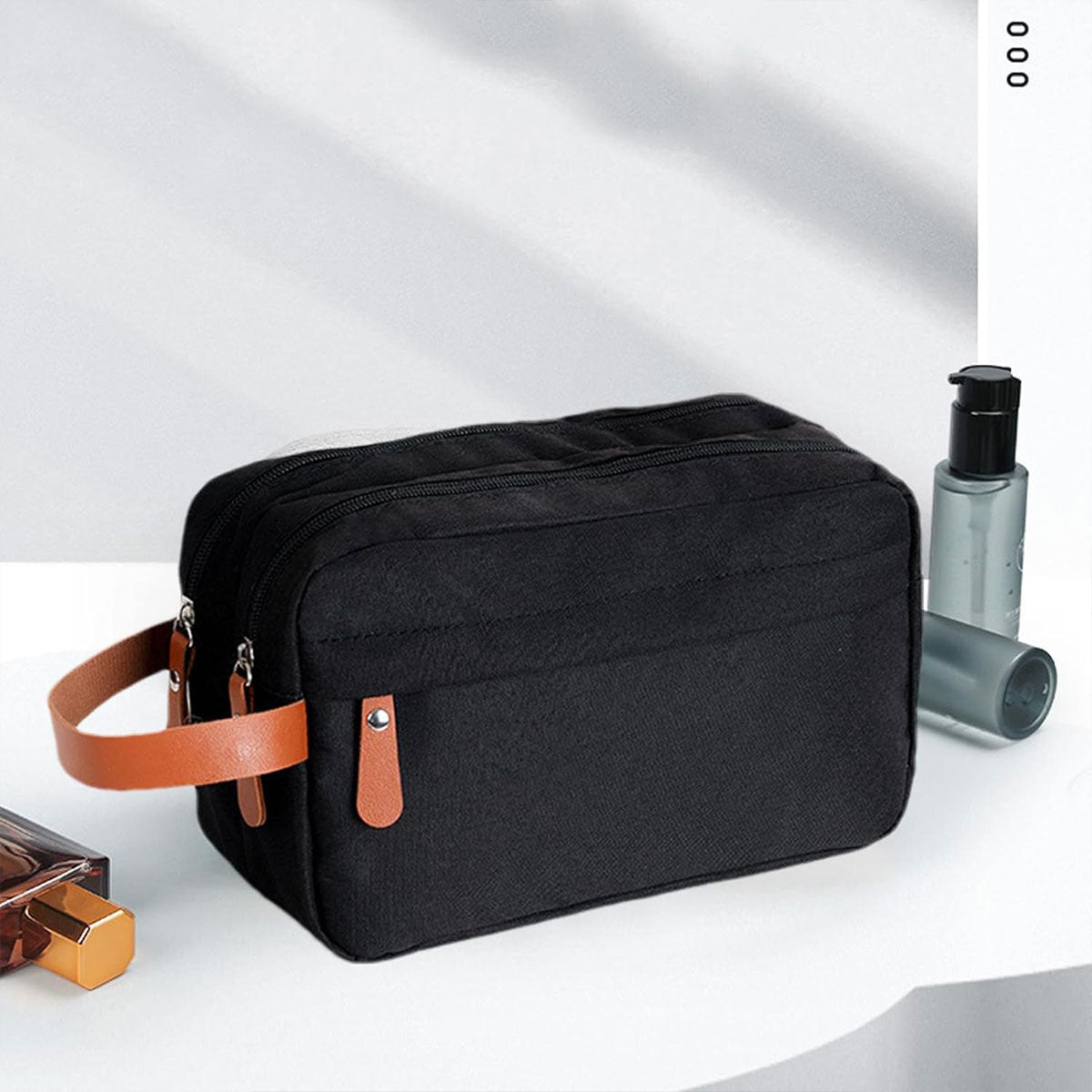 Toiletry Bag with Two Compartments Three Colours | StorageOZ