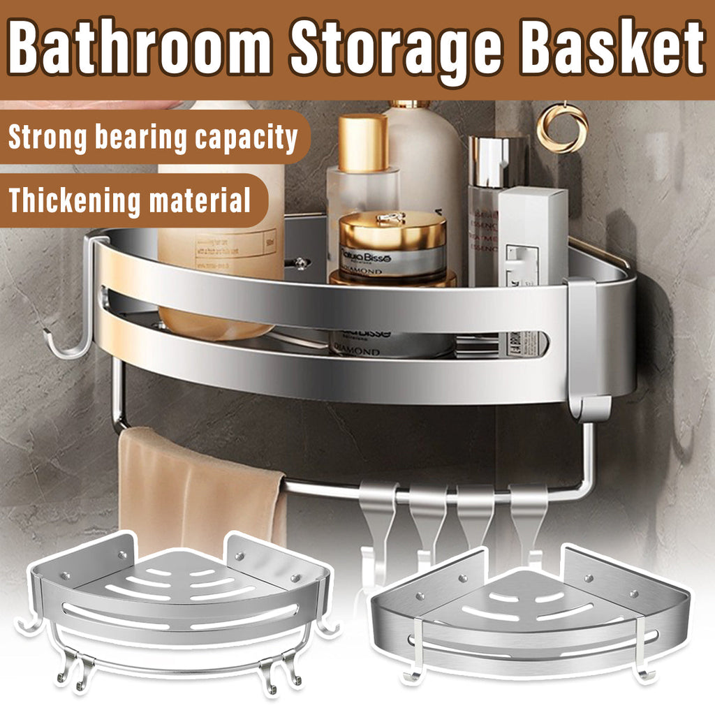 Stainless Corner Shower Shelf Two Variants | StorageOZ