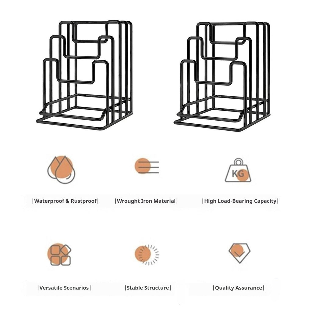 2 Pcs Board Lid Racks Two Colours Organiser | StorageOZ