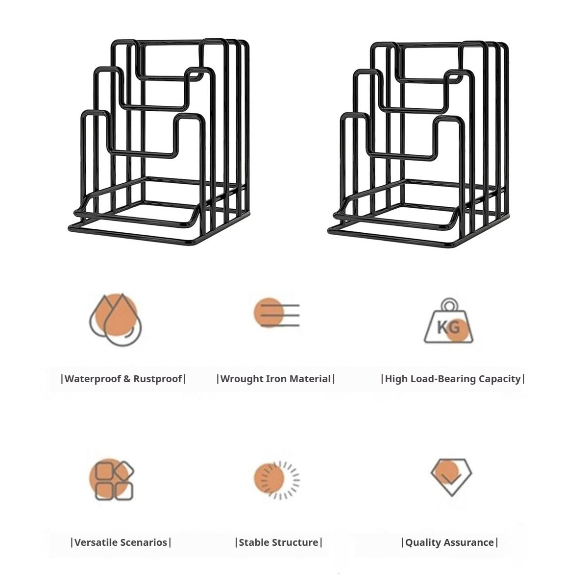 2 Pcs Board Lid Racks Two Colours Organiser | StorageOZ
