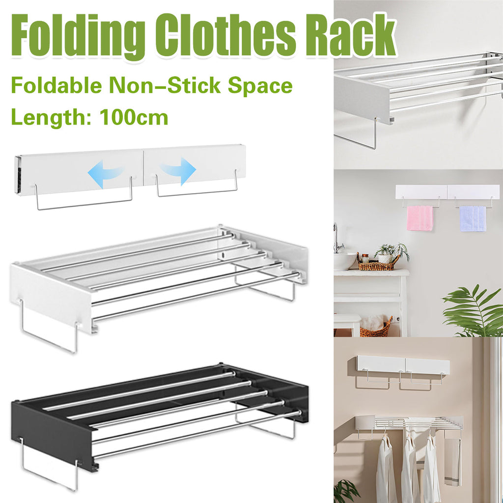 100cm Foldable Wall Drying Rack Two Colours | StorageOZ
