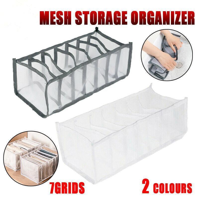 7 Grid Mesh Clothing Drawer Organiser Bag | StorageOZ