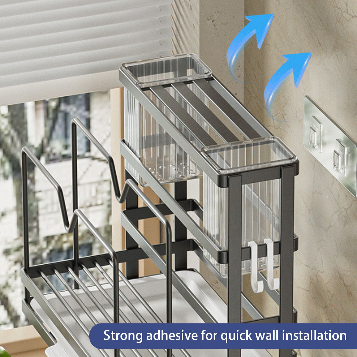 Carbon Steel Knife Rest Two Colours Rack | StorageOZ