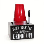 Pine Wood Cup Holder Square or Rectangle | StorageOZ