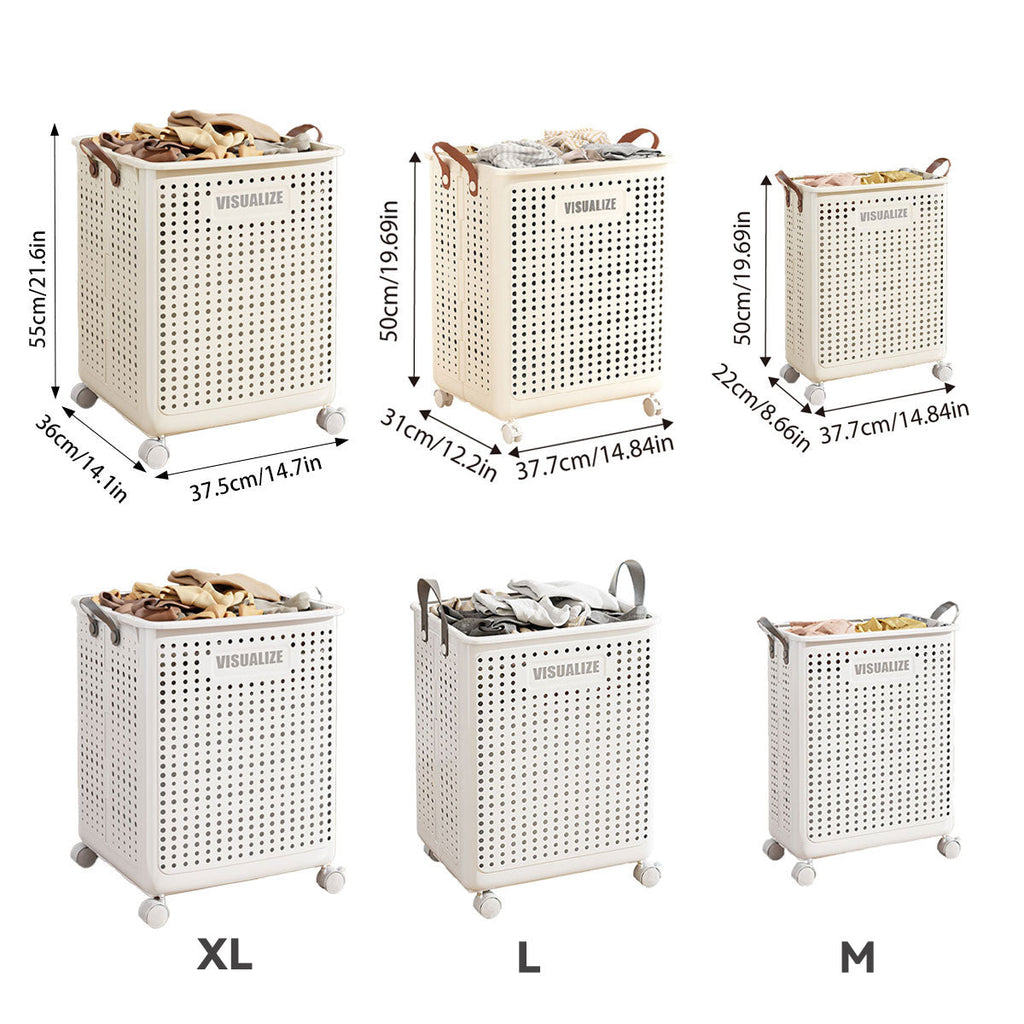 Folding Ventilated Laundry Basket Hamper | StorageOZ