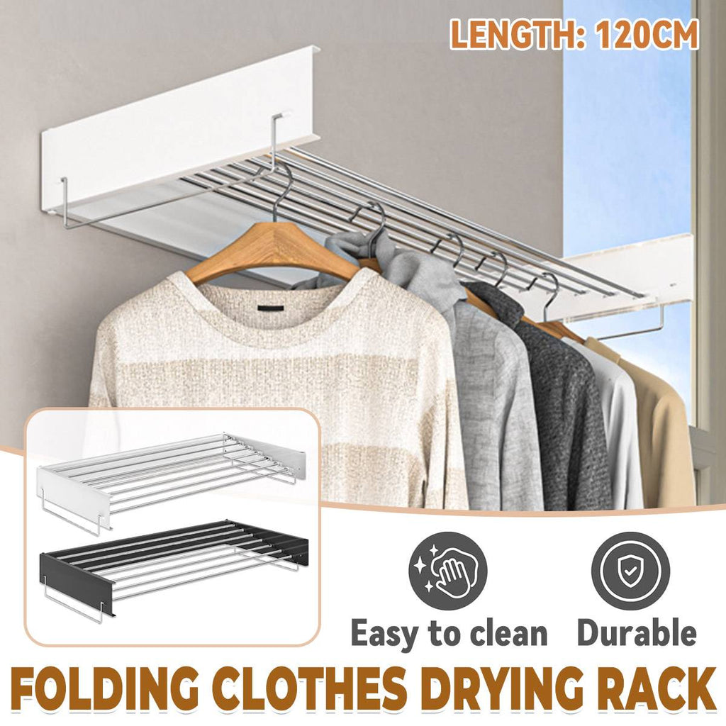 120cm Foldable Wall Drying Rack Two Colours | StorageOZ