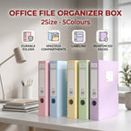 5 Colour File Boxes Two Spine Widths Set | StorageOZ