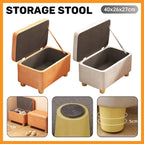 Fabric Storage Stool Two Colours Organiser | StorageOZ