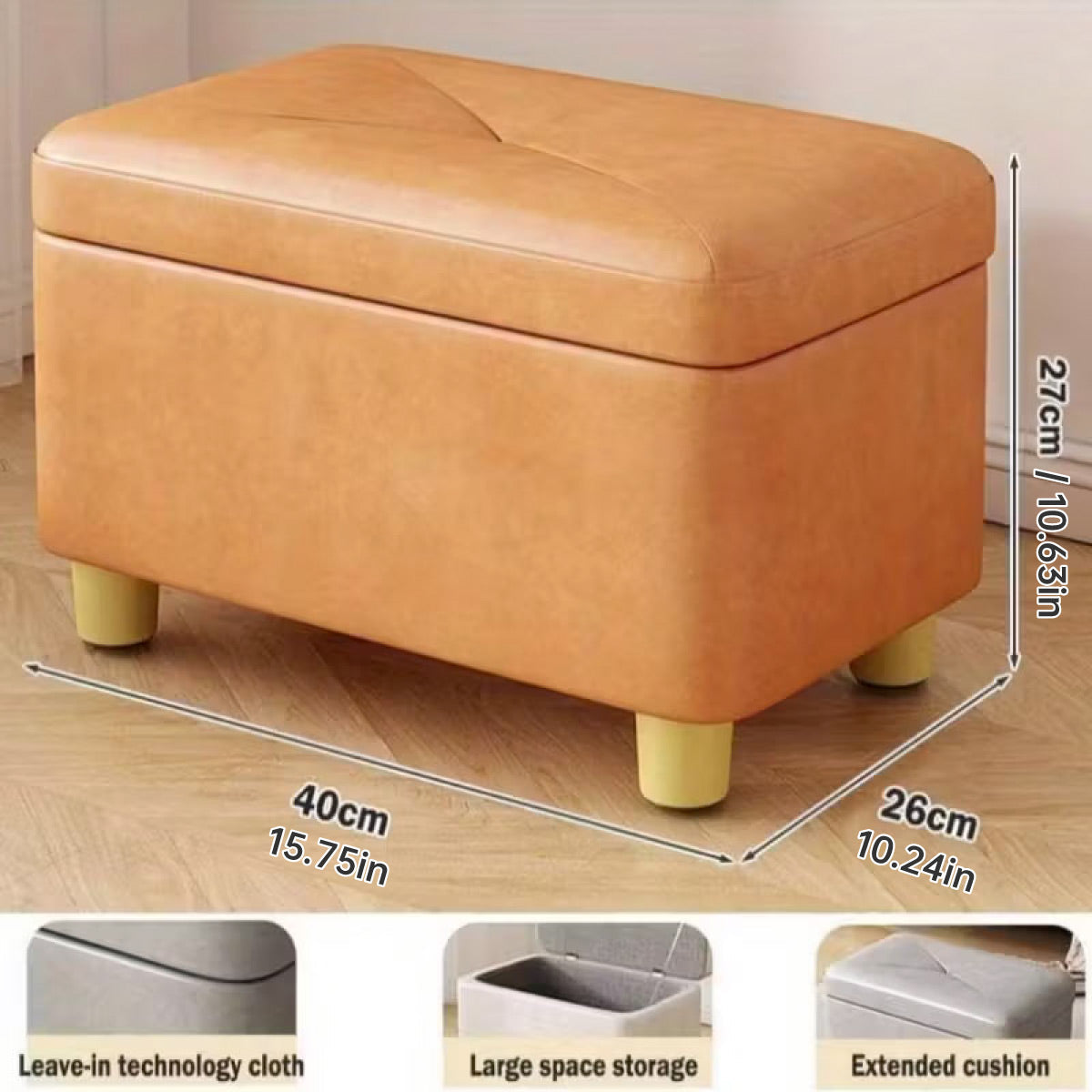 Fabric Storage Stool Two Colours Organiser | StorageOZ
