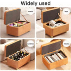 Fabric Storage Stool Two Colours Organiser | StorageOZ
