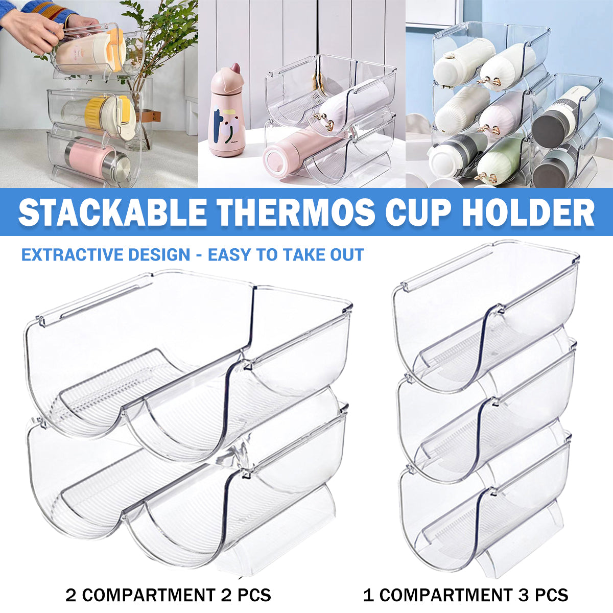 Clear Cup Storage Racks Two Layouts Rack | StorageOZ