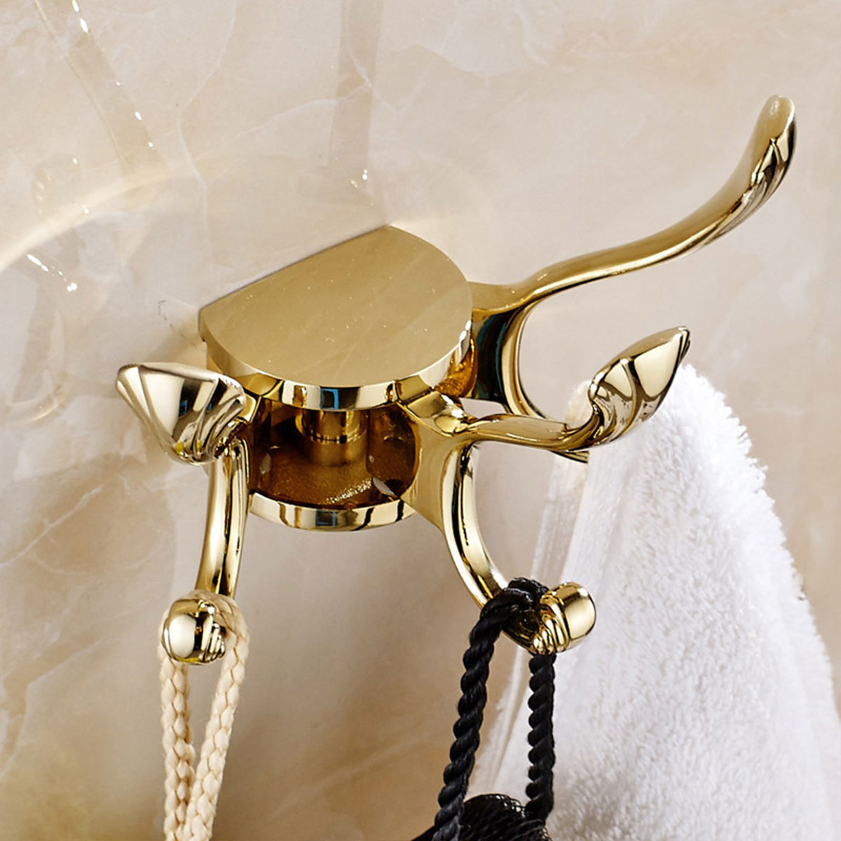 Folding Swivel Wall Hook Two Finishes Set | StorageOZ