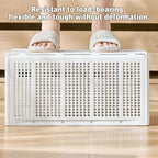 White Plastic Wardrobe Baskets Two Sizes | StorageOZ