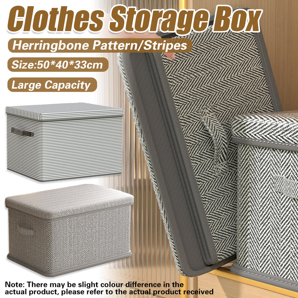 XL Foldable Clothes Box Two Patterns Set | StorageOZ