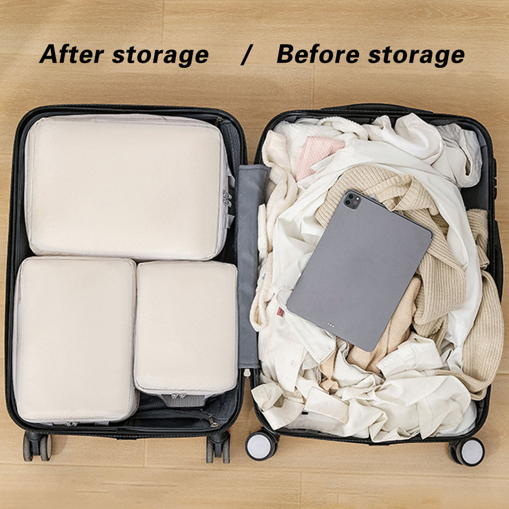 4 Pcs Travel Compression Bags Four Colours | StorageOZ