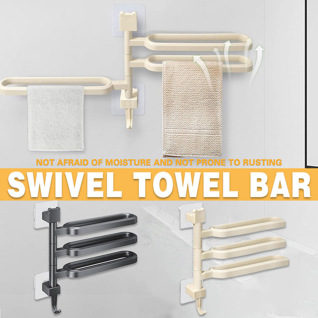 3 Arm Rotating Towel Rack Two Colours Set | StorageOZ