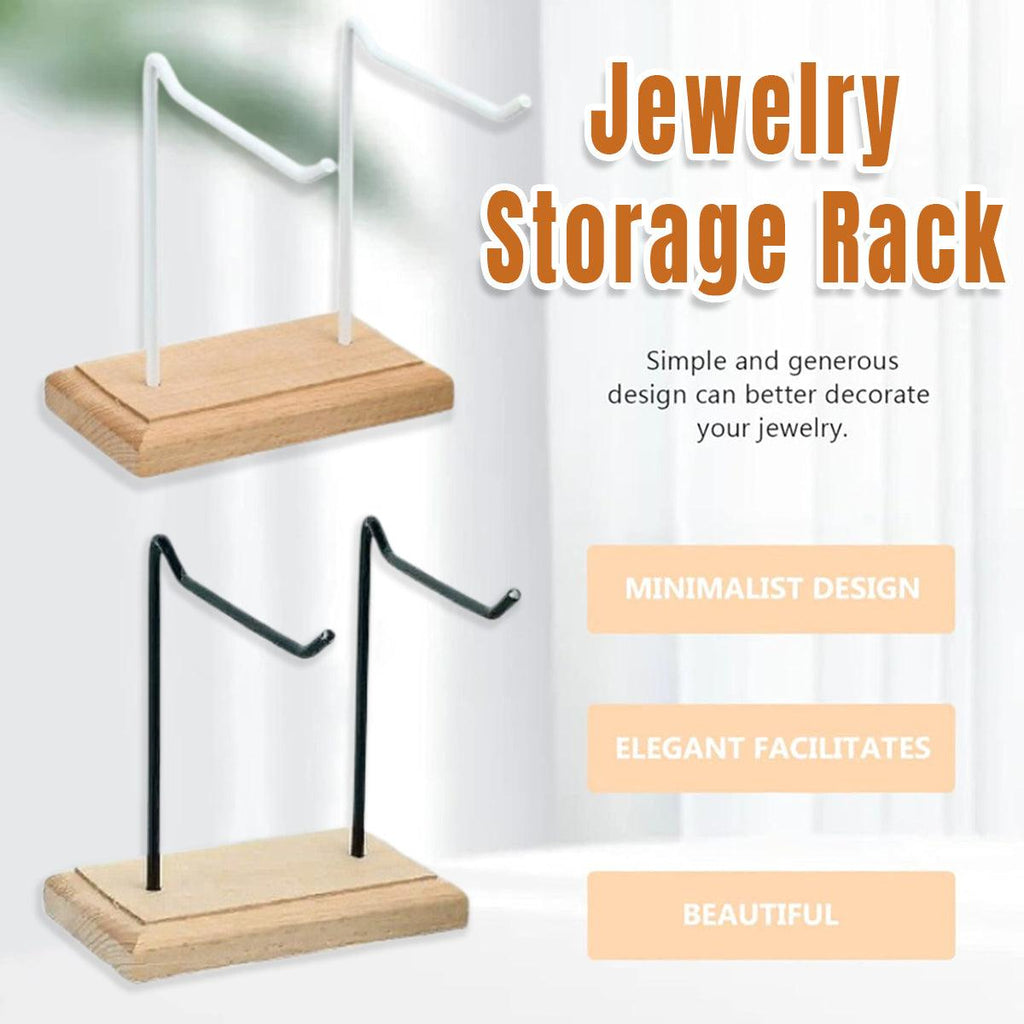 Iron Wood Jewellery Display Rack Two Colours | StorageOZ