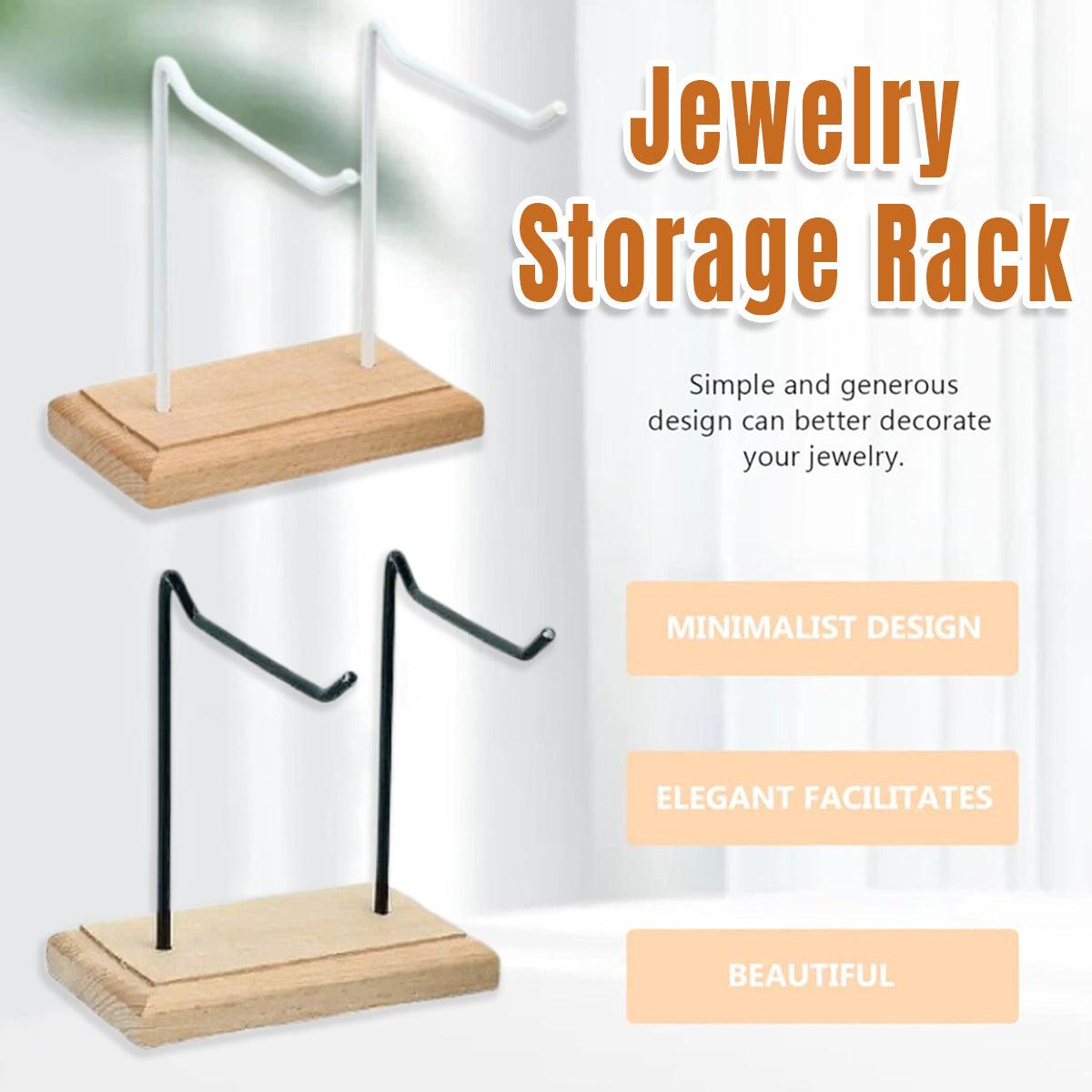 Iron Wood Jewellery Display Rack Two Colours | StorageOZ