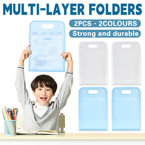 2 Pcs File Bags Two Colours Organiser Set | StorageOZ