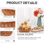 Rattan Style Fruit Basket in Two Sizes Set | StorageOZ