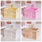 Foldable Plastic Storage Basket Four Colours | StorageOZ