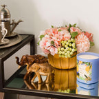 Yellow Woven Wall Basket in Two Sizes Set | StorageOZ