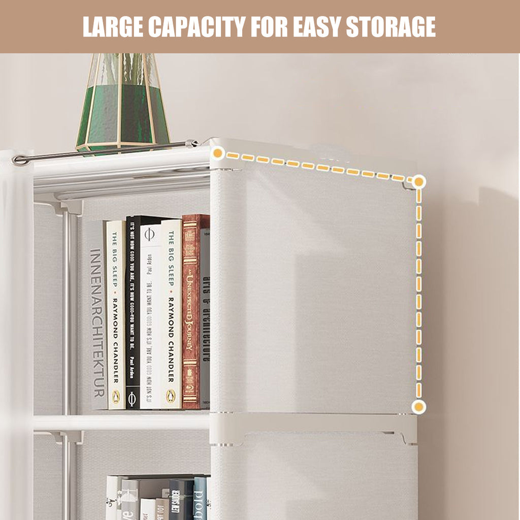 Curtained Modular Storage Shelf Four Layouts | StorageOZ