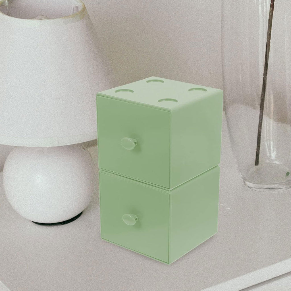 2 Pcs Stackable Mini Drawers Four Colours | StorageOZ
