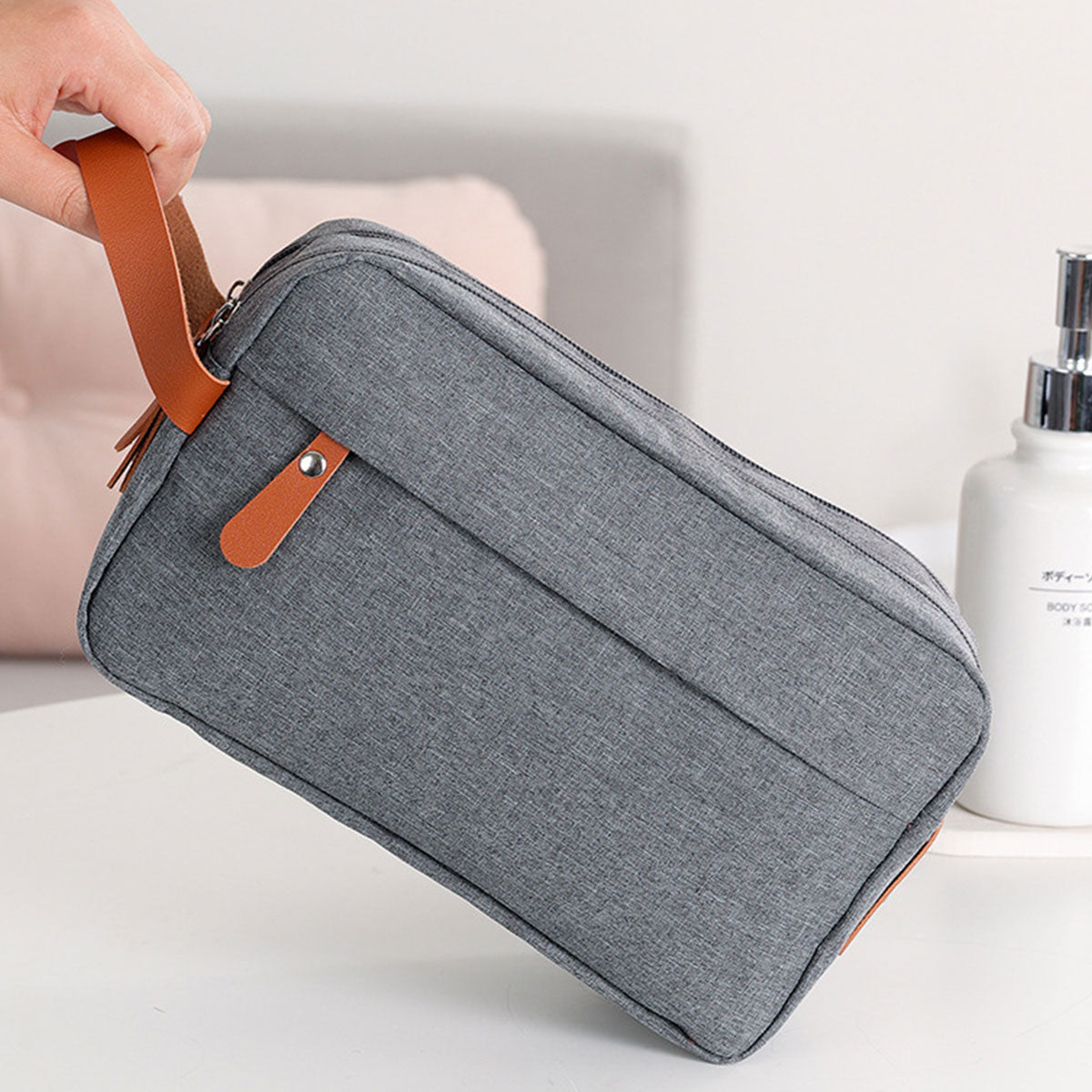 Toiletry Bag with Two Compartments Three Colours | StorageOZ