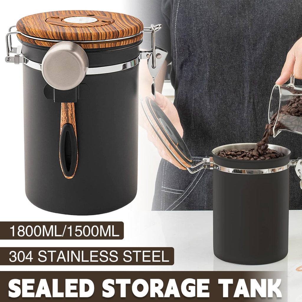 Coffee Canisters Two Sizes Kitchen Organiser | StorageOZ