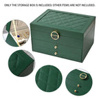 3 Layer Leather Jewellery Box Two Colours | StorageOZ