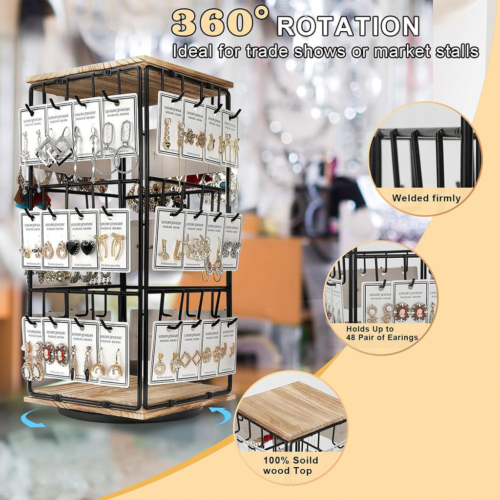 Rotating Earring Display Stand Three Colours | StorageOZ