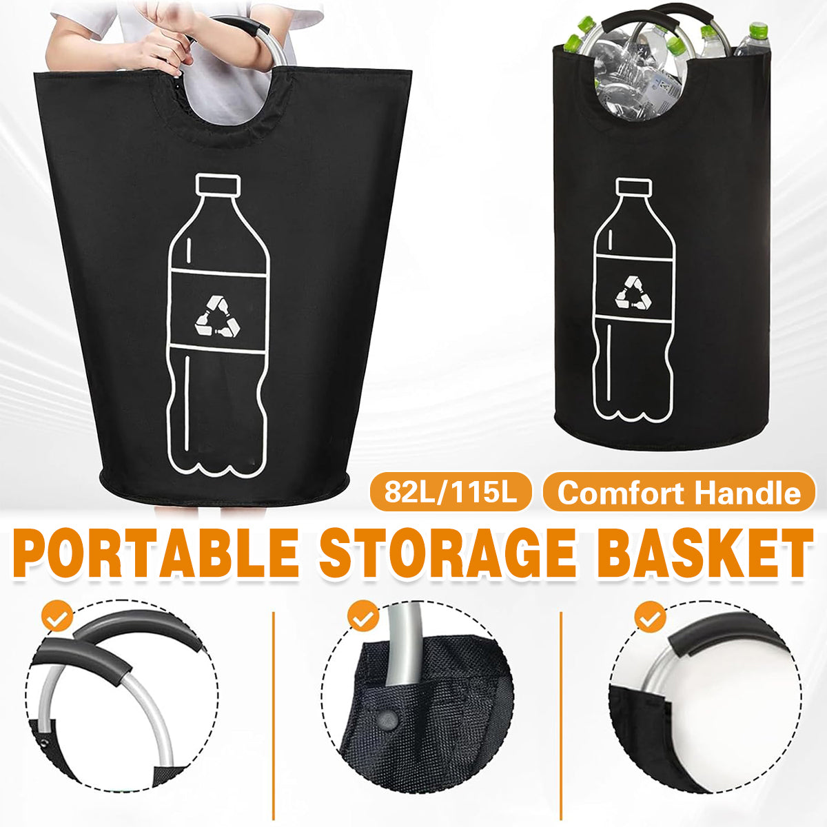 82L or 115L Oxford Laundry Bag Two Sizes | StorageOZ
