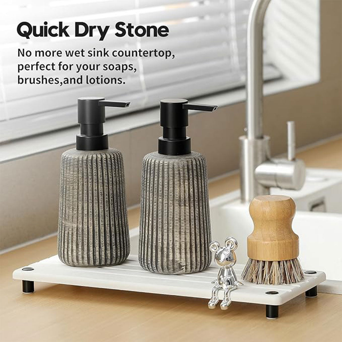 Diatom Sink Storage Rack in Two Colours Set | StorageOZ