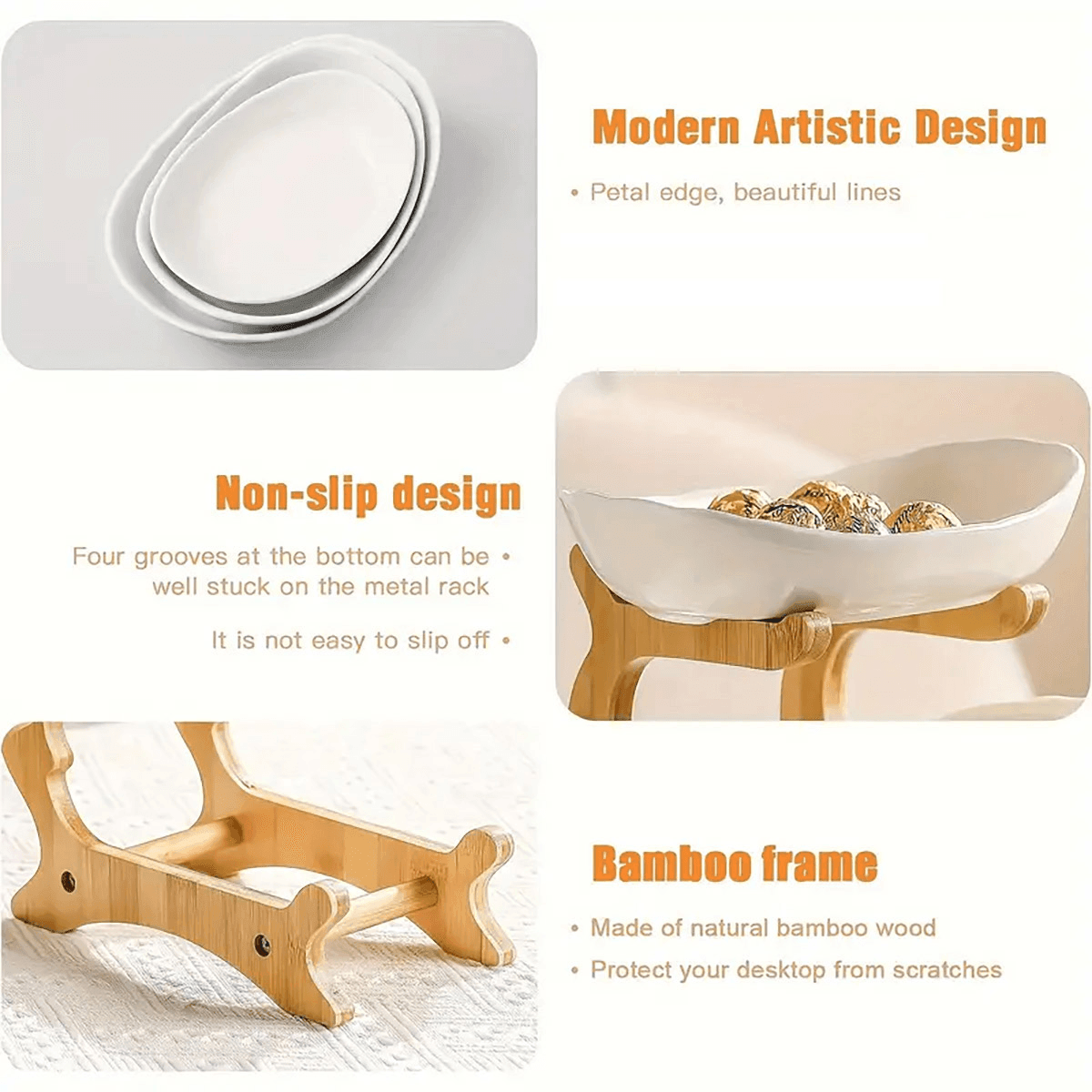 2 Tier Bamboo Fruit Tray in Three Colours | StorageOZ