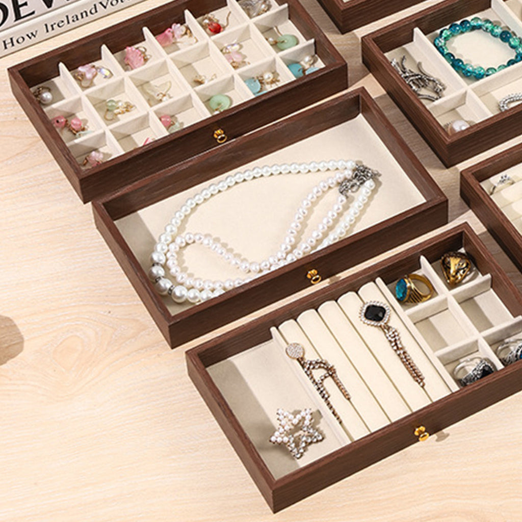 Wooden Jewellery Box Three Layouts Organiser | StorageOZ